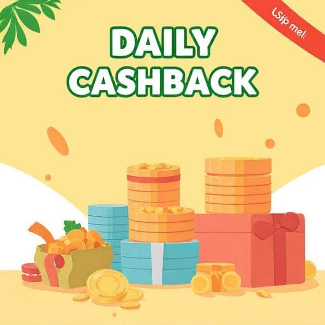 Daily cashback 15% casino bonus